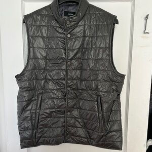 Alfani Quilted Vest - Dark Gray